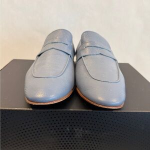Donald J. Pliner Slate Blue Leather Loafers